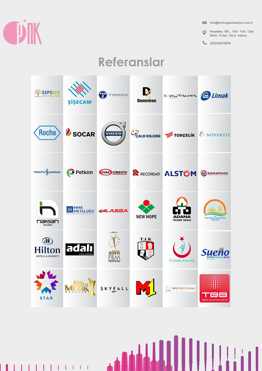 pink organizasyon referansları